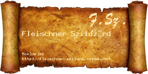 Fleischner Szilárd névjegykártya